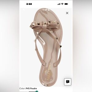 Valentino Women's Nude Studded Sandals
